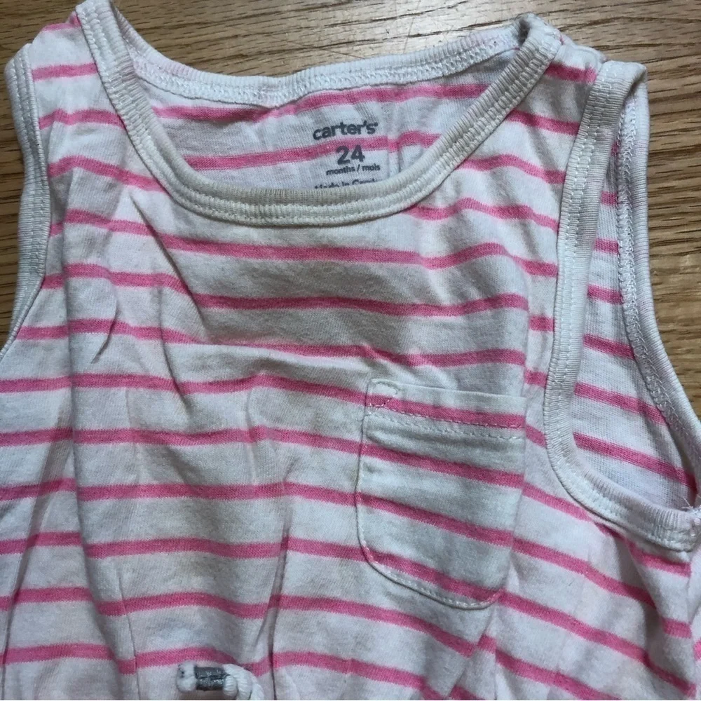 2T Girls Dress Bundle Denim Leopard Print Pineapple Watermelon Striped Pink